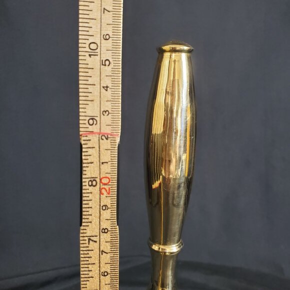 VTG Solid Brass Hand Bell with Long Handle | 8" Polished School Desk Bell | Mid - Picture 2 of 8
